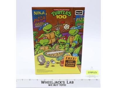 Ninja Pizza Teenage Mutant Ninja Turtles 1990 Rose Art Puzzle W/Toy Inside