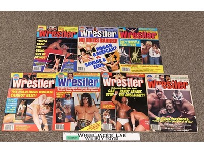 WWF Lot of 7 The Wrestler Magazine 1989 Road Warriors Hulk Luger Flair Sting