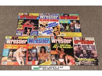 WWF Lot of 7 The Wrestler Magazine 1989 Road Warriors Hulk Luger Flair Sting