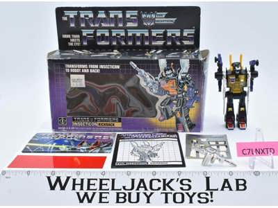 Kickback MIB NEAR MINT FIG 100% Complete 1985 Vintage Hasbro G1 Transformers