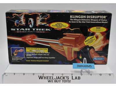 Klingon Disruptor Complete W/Box Star Trek Generations 1995 Playmates