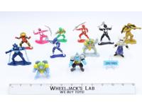 Lot of 12 Mini Power Rangers 1990's Bandai 3" Action Figures