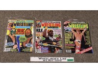 WWF Lot of 3 Wrestling Ringside Magazine 1992/3 Hogan Ult Warrior Legion of Doom