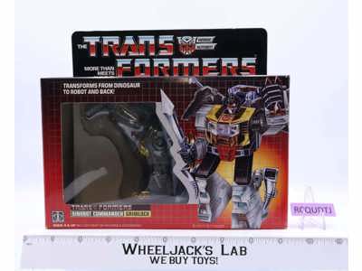 Grimlock w/NICE BOX & FIGURE 100% Complete 1985 Vintage Hasbro G1 Transformers