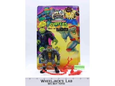 Mike as Frankenstein 100% Complete W/Card TMNT Universal Monsters 1993 Playmates