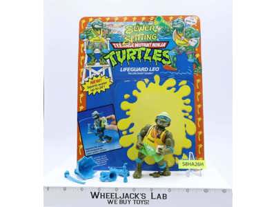 Lifeguard Leo W/Card 100% Complete TMNT 1992 Playmates Action Figure