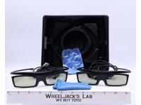 2-Pack 3D Glasses by Samsung W/Case and Cloth Cleaner