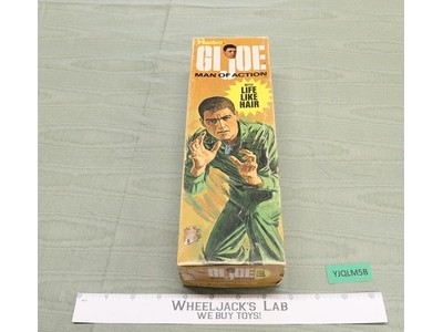 #7500 Man of Action Brown Flocked Hair 12" GI Joe 1970 Vintage Hasbro Figure