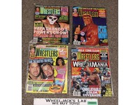 WWF Lot of 4 Superstar Wrestlers Magazine 1990's Hogan Shango Nasty Boys