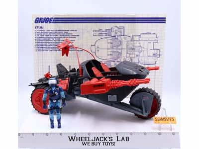 Cobra Stun 100% Complete GI Joe 1986 Hasbro Cobra Vintage Action Figure Vehicle
