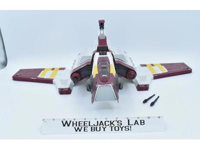Republic Attack Shuttle Star Wars The Clone Wars 2010 Hasbro Vehicle WORKS