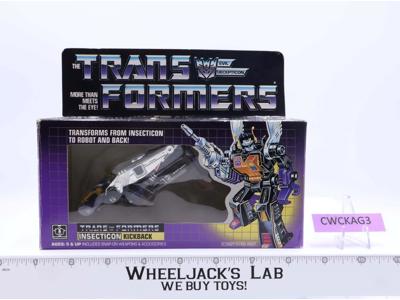 Kickback W NICE BOX & FIGURE 100% Complete 1985 Vintage Hasbro G1 Transformers