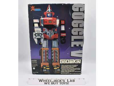 Goggle V #77126 MINTY FIGURES W Box Godaikin 1982 Bandai Popy Co.
