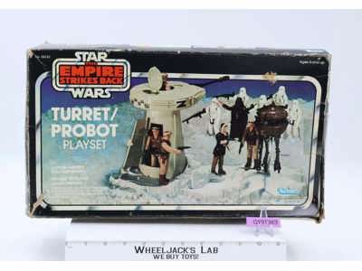 Turret & Probot 100% Complete W/Box NICE COLOR Star Wars ESB 1980 Kenner Playset