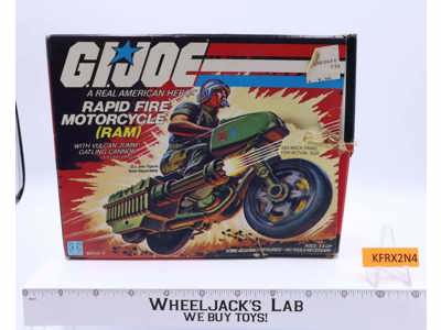RAM (Rapid Fire Motorcycle) 100% Complete 1982 GI Joe Action Figure Vintage
