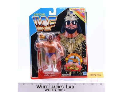 Macho King Randy Savage WWF Wrestling Action Figure 1990 Hasbro NEW MOSC SEALED