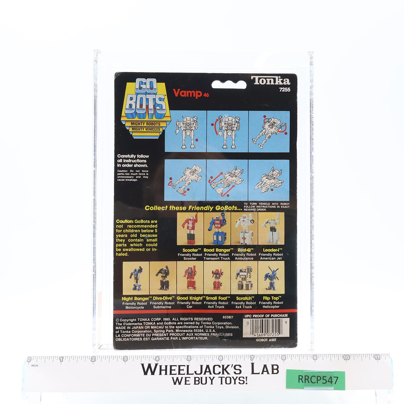 Vamp AFA GRADED 70 75/60/90 Gobots 1985 Tonka Action Figure NEW SEALED