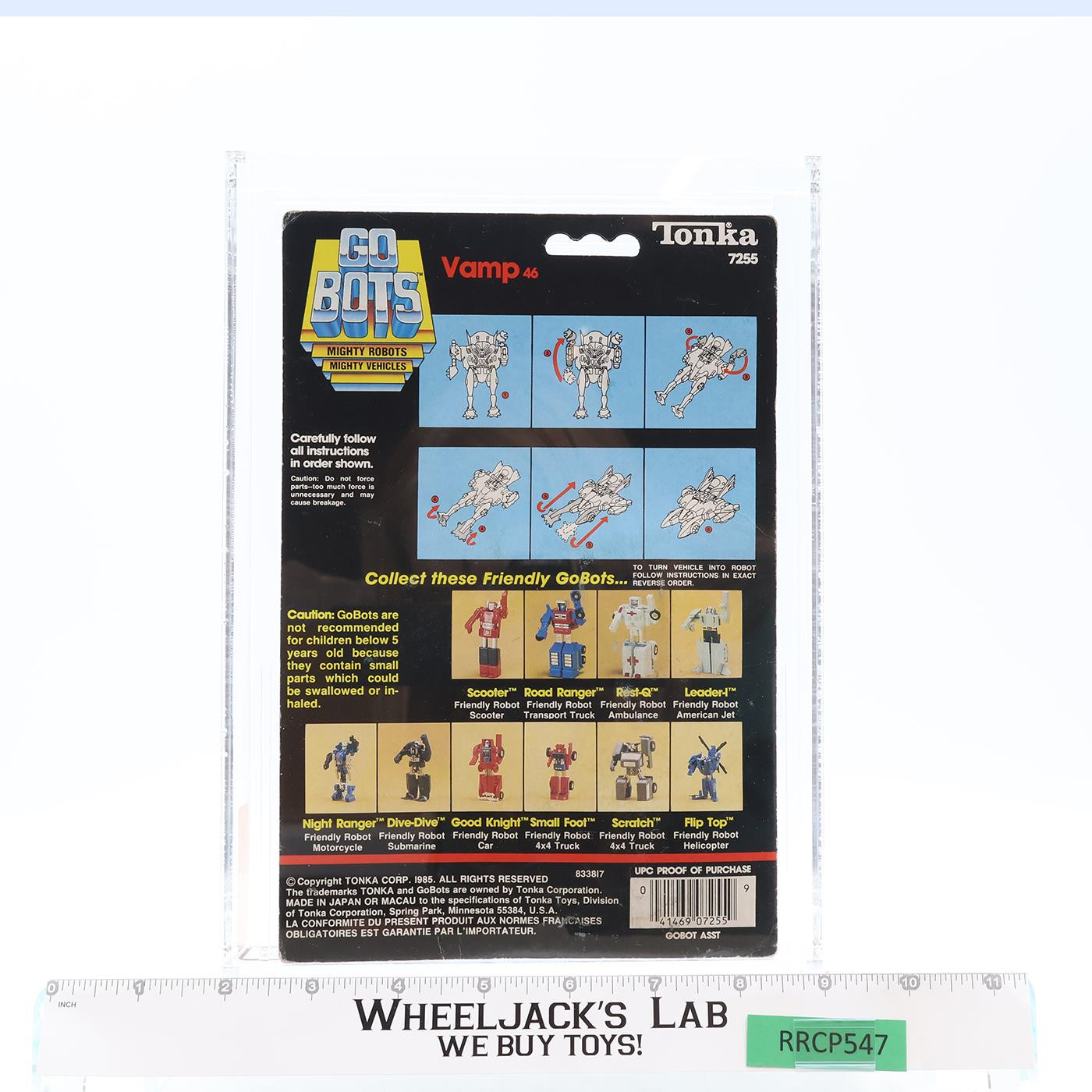 Vamp AFA GRADED 70 75/60/90 Gobots 1985 Tonka Action Figure NEW SEALED