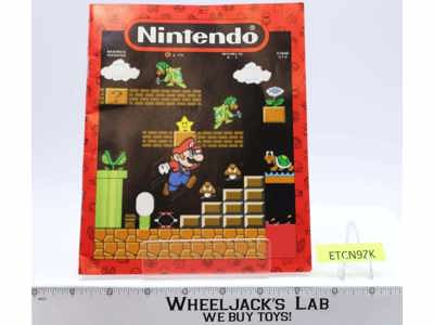 Nintendo Super Mario Brothers Copywrite Line Notebook 1992 Vintage