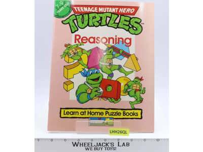 Teenage Mutant Hero Turtles Reasoning Puzzle Book Mirage 1991 Vintage
