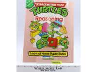 Teenage Mutant Hero Turtles Reasoning Puzzle Book Mirage 1991 Vintage