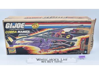 Cobra Mamba & Driver 100% Complete W/Box 1987 GI Joe Hasbro Vintage Vehicle