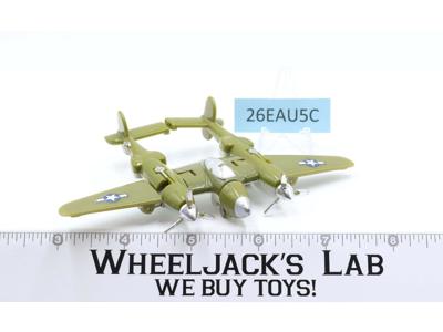 Bolt USAAF Lockheed P-38 Lightning WWII Bomber 1985 Go-Bots Bandai Vintage