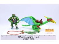 Cave Turtle Raph W/ Tubular Pterodactyl Complete TMNT 1993 Vintage Playmates
