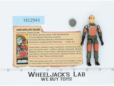 Grand Slam V1 Straight Arms 100% Complete G.I. Joe 1982 Hasbro Vintage Figure