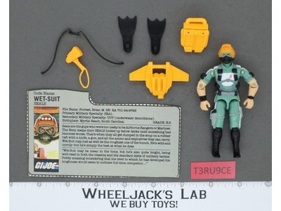 Wet-Suit V1 100% Complete G.I. Joe 1986 Hasbro Vintage Action Figure