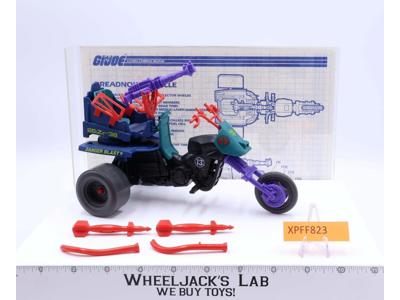 Dreadnok Tri-Cycle 100% Complete GI Joe 1987 Hasbro Vintage Vehicle