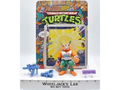 Triceraton W/Cardback 100% Complete TMNT 1990 Playmates Vintage Action Figure