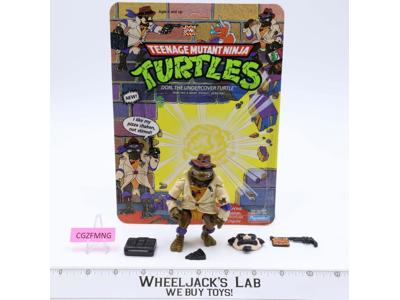 Don, Undercover Turtle W/Card 100% Complete TMNT 1990 Playmates Action Figure