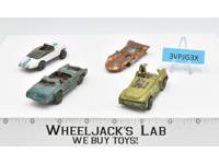 Lot of 4 Vehicles/Trucks/Cars by Hotwheels Vintage 1980's Toy Cars