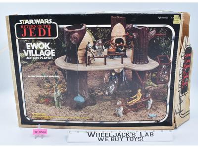 Ewok Village Action Playset 100% Complete W/Box ROTJ Star Wars 1983 Vintage