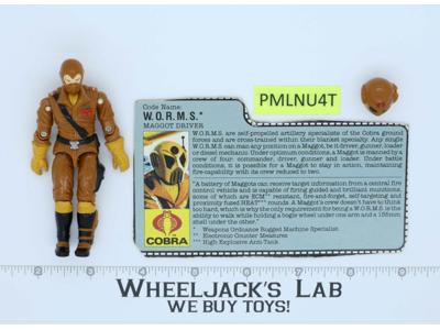 W.O.R.M.S. V1 1987 G.I. Joe Hasbro Vintage Action Figure
