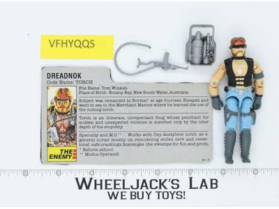 Torch V1 100% Complete G.I. Joe 1985 Hasbro Vintage Action Figure