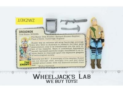 Buzzer V1 100% Complete G.I. Joe 1985 Hasbro Vintage Action Figure