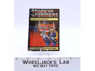 Optimus Prime Action Figure Instruction Manual Booklet 1984 G1 Transformers