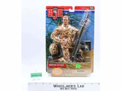 Mortar Attack GI Joe 12" Fully Posable Hasbro 2000 NEW MOSC Action Figure