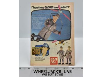 Inspector Gadget Italian Magazine/Advertisement Clipping Bandai Vintage