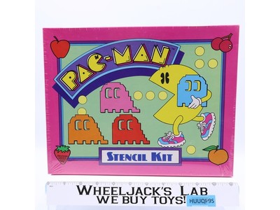 Pac-Man Stencil Kit 1980 Bally Midway Vintage NEW SEALED