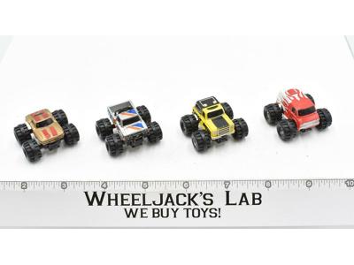 Lot of 4 Monster Truck Vehicles 1988-89 Vintage Galoob Micro Machines