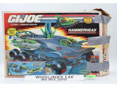 Hammerhead W/ Box G.I. Joe 1990 Hasbro Action Figure Vehicle