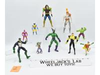 Lot of 10 Mix of Marvel and DC Comic Characters Kenner Action Figures