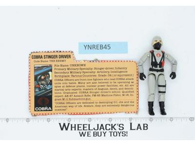Cobra Stinger Driver V1 100% Complete G.I. Joe 1984 Hasbro Vintage Action Figure