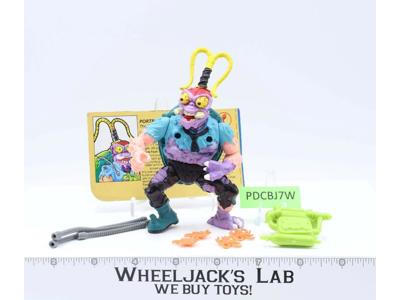 Scumbug 100% Complete W/Card Teenage Mutant Ninja Turtle TMNT 1990 Playmates
