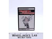 Swoop Action Figure Instruction Manual Booklet 1985 Hasbro G1 Transformers