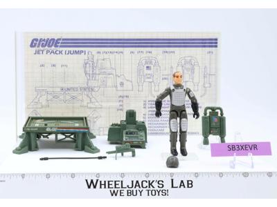 Jump Jet Pack W/Grand Slam 100% Complete G.I. Joe Hasbro 1983 Action Figure