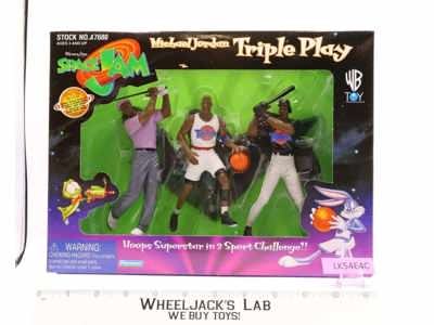Michael Jordan Triple Play Space Jam 1996 Playmates Action Figure MISB SEALED